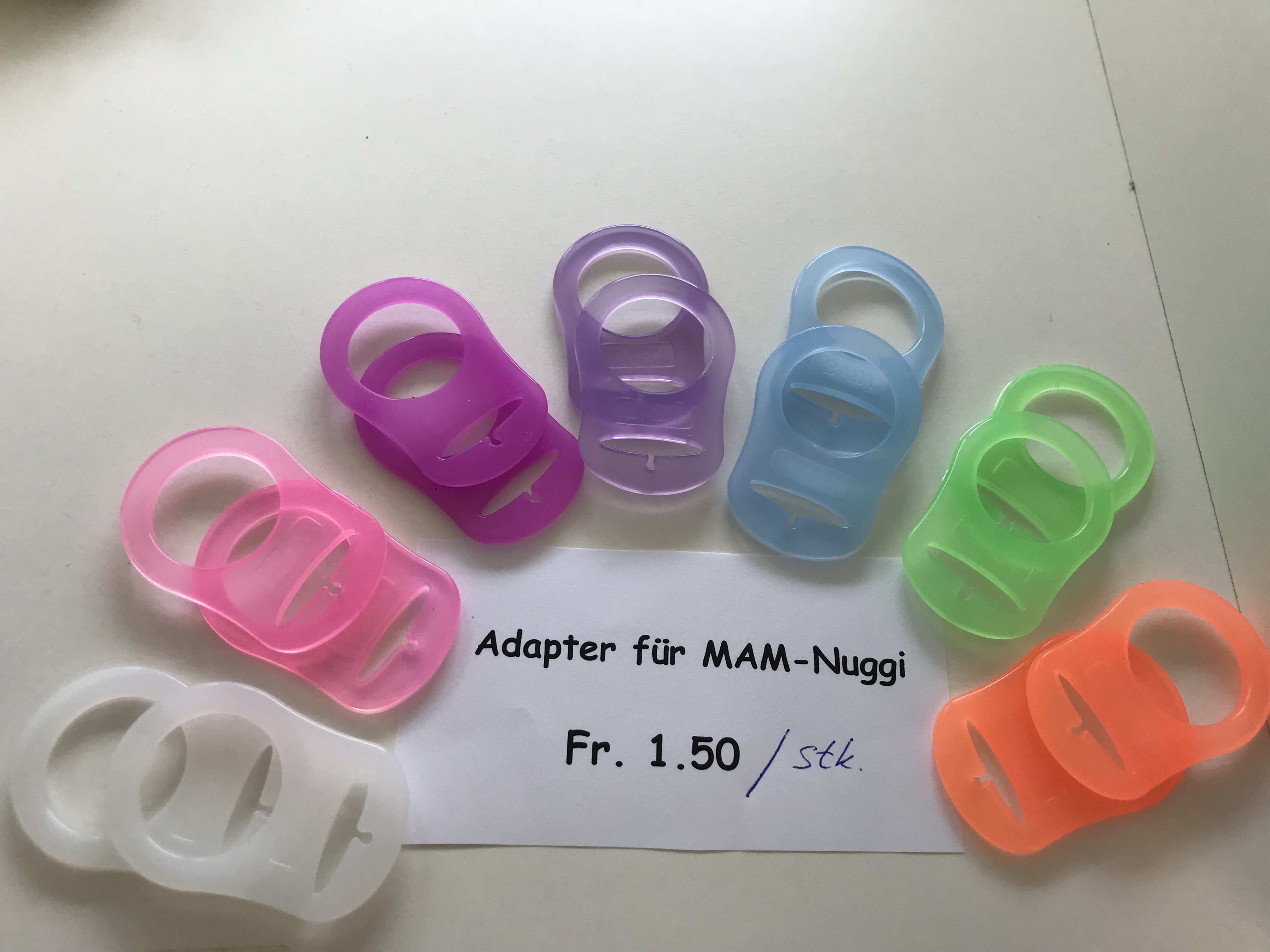 Silikonring Miniring für MAM Nuggis, FARBWAHL - Nuni-Shop & more