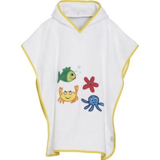 Meerestiere Badeponcho weiss