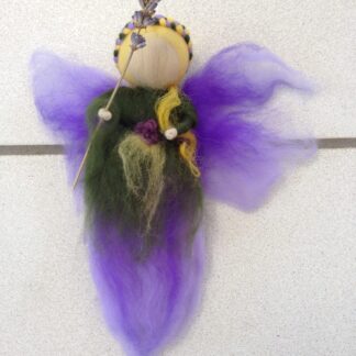Filz/Wolle Engel mit Lavendel