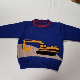 Bagger Strick-Pullover