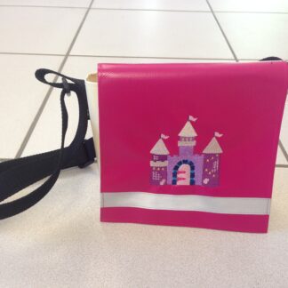 Kindergartentasche Prinzessinnenschloss, pink aus Blache