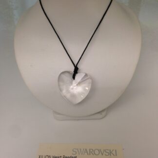 Swarovski Elements Herz gross Halskette, weiss klar