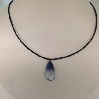 Swarovski Tropfen Halskette, blau