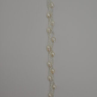 Süsswasserperlen Armband, weiss