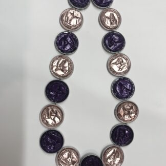 Nespresso Halskette, rosa und violett