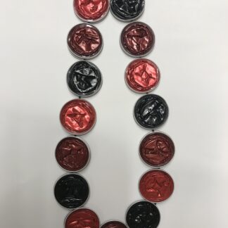 Nespresso Halskette, rot/dunkelrot und schwarz