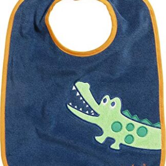 Klett-Lätzchen: blau mit Krokodil