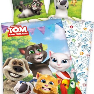 Talking Tom Bettwäsche, 160/210 cm + 65/100 cm