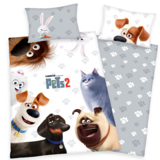 Pets 2 Bettwäsche, 160/210 cm + 65/100 cm