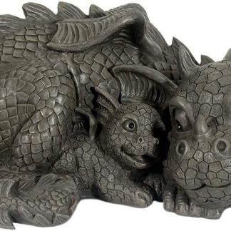 Gartendrachen Mutter mit Babydrache